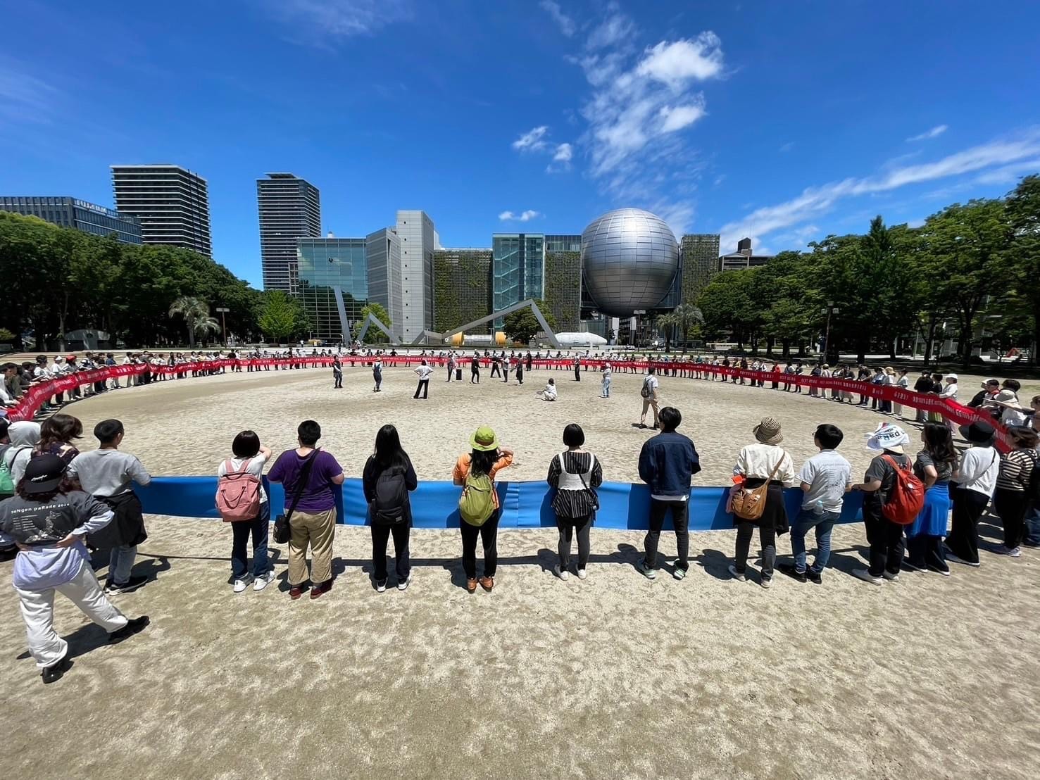 世界初！！布パフォーマンスが楽しみ