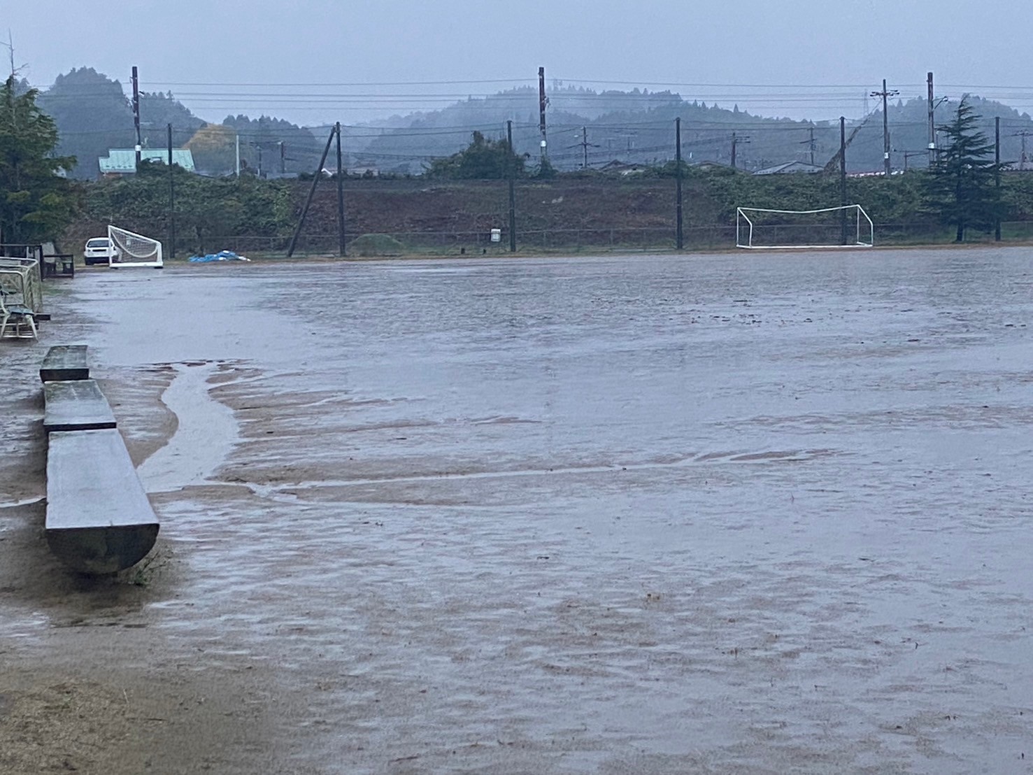 ドローン撮影ならず…